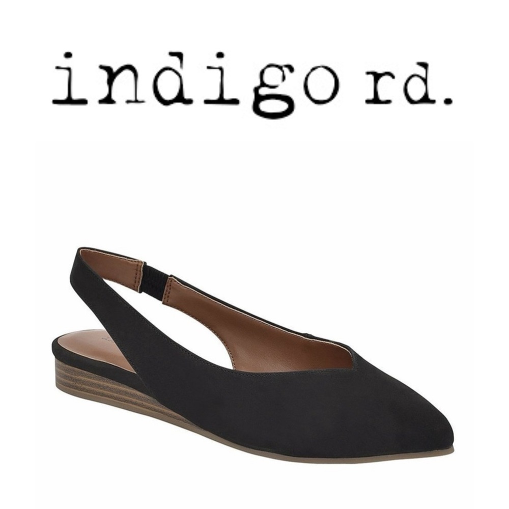 Black Slingback Flats